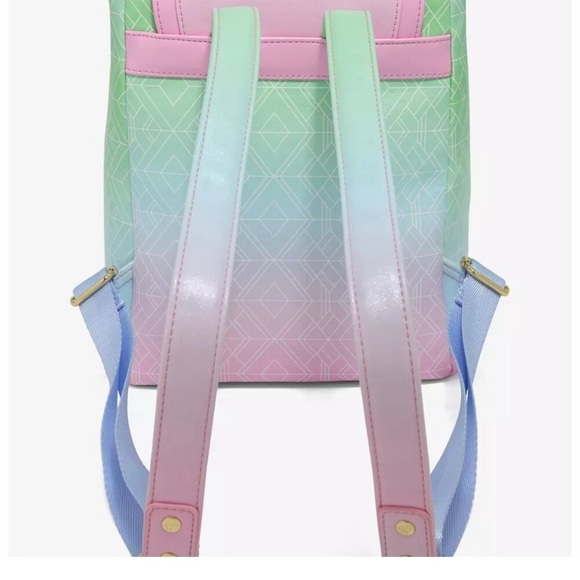 Loungefly Wicked For Good Iridescent Ombré Mini Backpack NWT - Picture 4 of 11